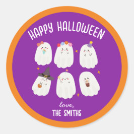Schattigee familie Halloween stickers