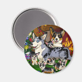 Schattigee familie magneet (Voorkant / Achterkant)