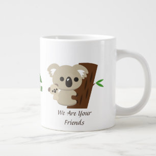 Schattigee familie Moeder Koala Beer met Baby Extra Grote Beker