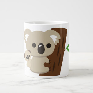 Schattigee familie Moeder Koala Beer met Baby Extra Grote Beker