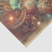 Schattigee Fancy Victoriaans Steampunk Pig Decoupa Tissuepapier (Detail)