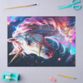 Schattigee Fantasy Rainbow Unicorn Verjaardagscade Tissuepapier (Craft)