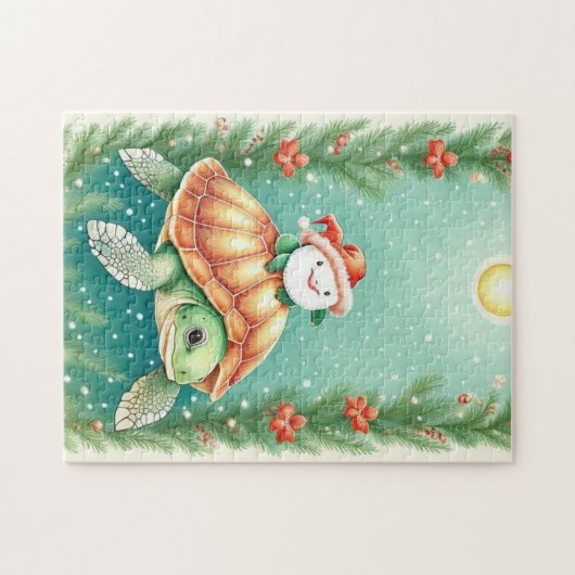 Schattigee Fantasy Turtle Legpuzzel (Horizontaal)