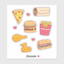 Schattigee Fast Food Doodles Sticker Pack
