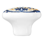 Schattigee faux tegel Portugees Keramische Knop (Zijkant)