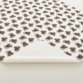 Schattigee Fawn pugs Sherpa Deken (3/4)