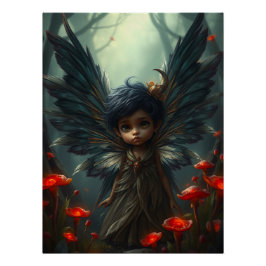 Schattigee Feathered Fairy Art Perfect Poster