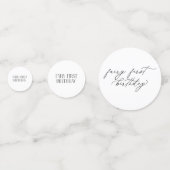 Schattigee fee eerste verjaardag confetti (Achterkanten)