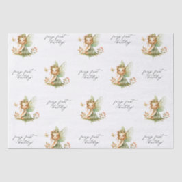 Schattigee fee eerste verjaardag tissuepapier