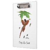 Schattigee fee met bruine vleugels klembord (Links)