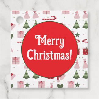 Schattigee feestelijke bewerkbare vrolijke kerst bedankjes labels