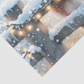 Schattigee feestelijke Koe kerst Tissuepapier (Detail)