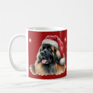 Schattigee feestelijke Leonberger Santa Mok