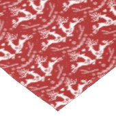 Schattigee feestelijke scandi rood wit kersthert tafelkleed (Gekanteld)