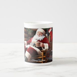 Schattigee Feestelijke Traditionele Kerst Porselein Kop