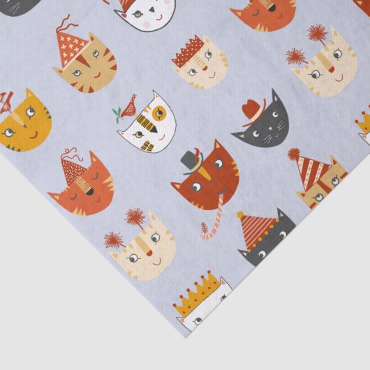 Schattigee feestkat tissuepapier (Detail)