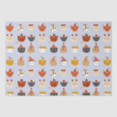 Schattigee feestkat tissuepapier (Voorkant)