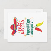 Schattigee Feliz Navidad Kerstmis Briefkaart (Voorkant / Achterkant)