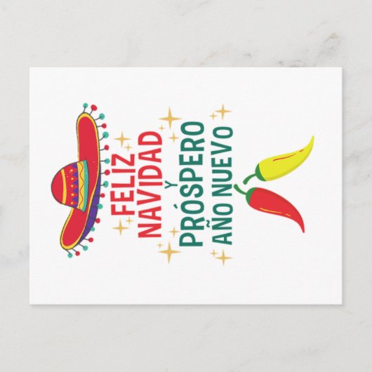 Schattigee Feliz Navidad Kerstmis Briefkaart (Voorkant)