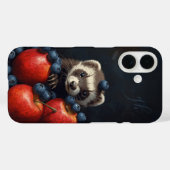 Schattigee Ferret Baby Animal Peeking Fruit Initia Case-Mate iPhone Case (Achterkant (horizontaal))