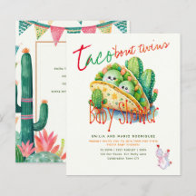 Schattigee Fiesta Taco TWINS Baby shower BESTE BUD