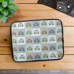 Schattigee Figaro Car Pattern Figarations Laptop M Sleeve
