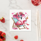 Schattigee Flamingo clipart Servet (Insitu)