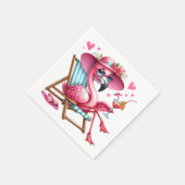 Schattigee Flamingo clipart Servet (Hoek)
