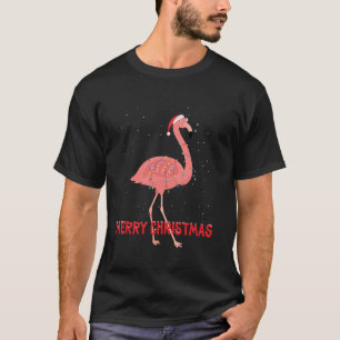 Schattigee flamingo kerstboom lampjes lange mouw t-shirt