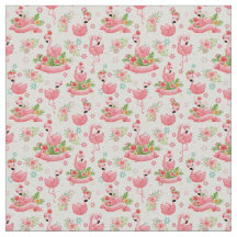 Schattigee flamingo's en tropische bloemen