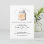 Schattigee fles Twinkle Little Star Geslacht Onthu Kaart (Staand voorkant)