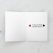 Schattigee flirterige romantische ijskegels kaart (Binnen)