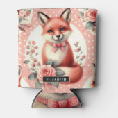 Schattigee Floral Baby Fox Blikjeskoeler (Voorkant)