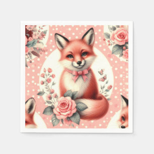 Schattigee Floral Baby Fox Servet