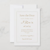 Schattigee Floral Daisy Pattern Wedding Save The D Date (Voorkant)