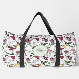 Schattigee Floral Hummingbird Natuur Sport Fitness Plunjezak