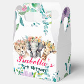 Schattigee Floral Zoo oerwoud Animals Verjaardag W Bedankdoosjes (Geopend)
