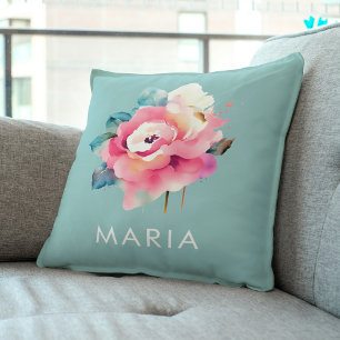 Schattigee florale minimalistische Gift Voor Mama Kussen