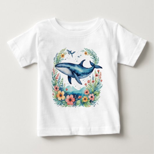 Schattigee florale walvis (Voorkant)