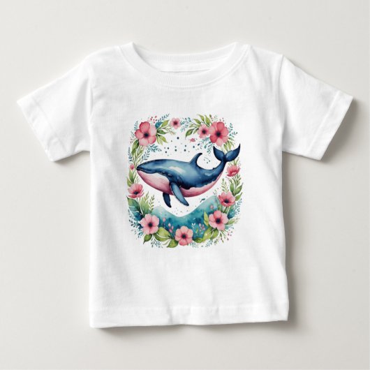 Schattigee florale walvis (Voorkant)