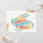 Schattigee Florals Moederdag Kaart (Voorkant / Achterkant in situ)