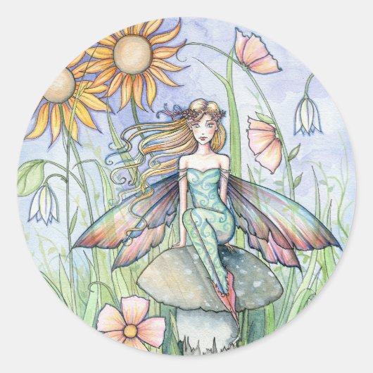 Schattigee Flower Fairy Art Stickers van Molly Har (Voorkant)