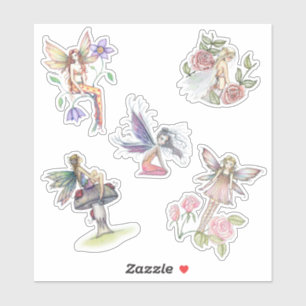 Schattigee Flower Fairy Stickers van Molly Harriso