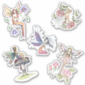 Schattigee Flower Fairy Stickers van Molly Harriso (Voorkant)