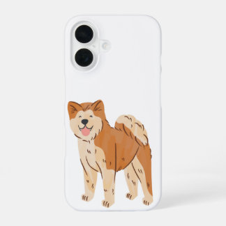 Schattigee Fluffy Dog Telefoonhoes iPhone 16 Hoesje