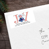 Schattigee foto kerst retouradres etiket