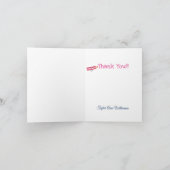 Schattigee foto middelbare school Afstuderen dank  Bedankkaart (Binnen)