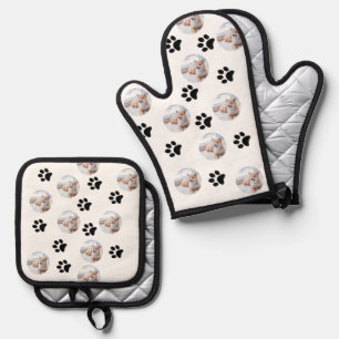 Schattigee foto Pet Lover Taste Kitchen Ovenwant & Pannenlap Set