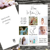 Schattigee fotocollage We houden van je oma Moeder Feestdagenkaart