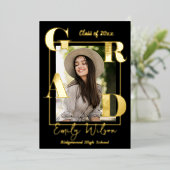 Schattigee fotoklas van de aankondiging van het Af (Staand Voorkant)